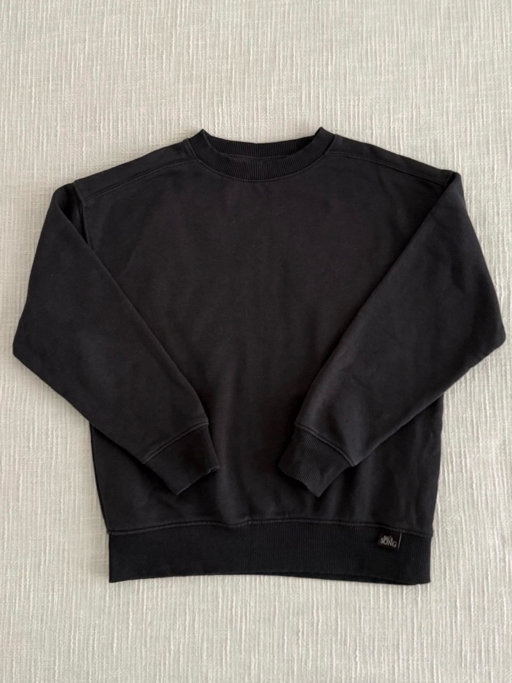 Boys Charcoal Color Crewneck Sweater - Classic Casual Pullover